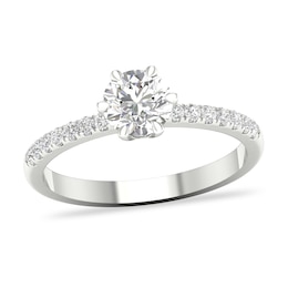 Diamond Engagement Ring 3/4 ct tw Round-cut 14K White Gold