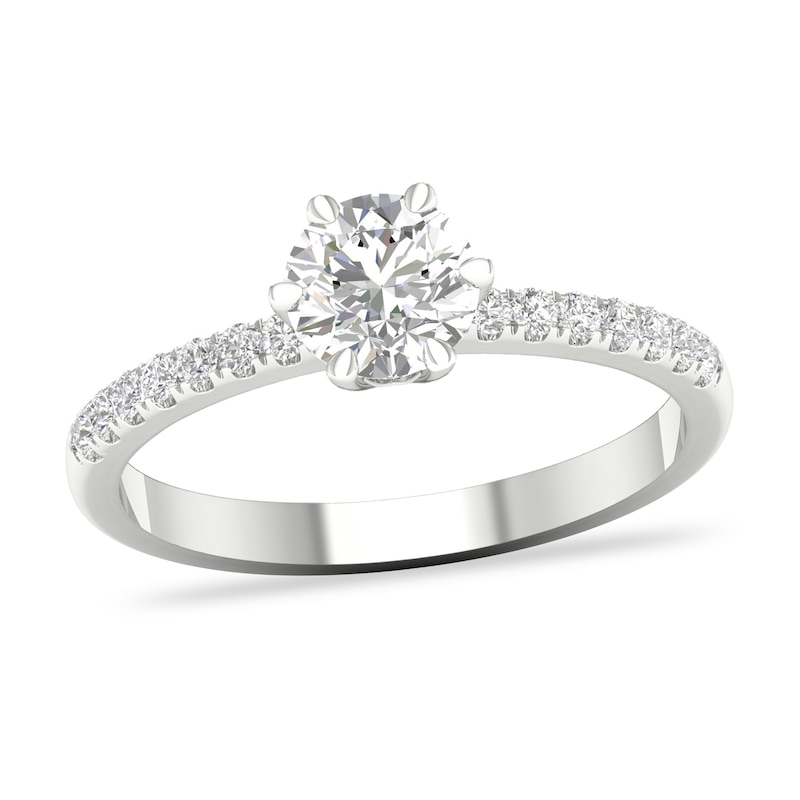 Main Image 1 of Diamond Engagement Ring 3/4 ct tw Round-cut 14K White Gold