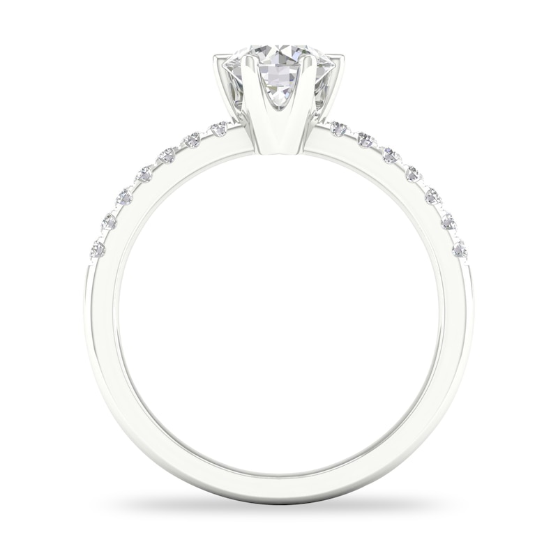 Main Image 3 of Diamond Engagement Ring 3/4 ct tw Round-cut 14K White Gold