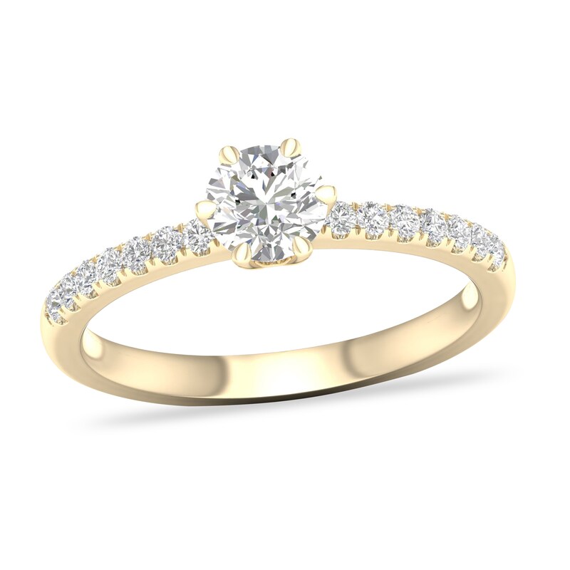 Main Image 1 of Diamond Ring 1/2 ct tw Round-cut 14K Yellow Gold