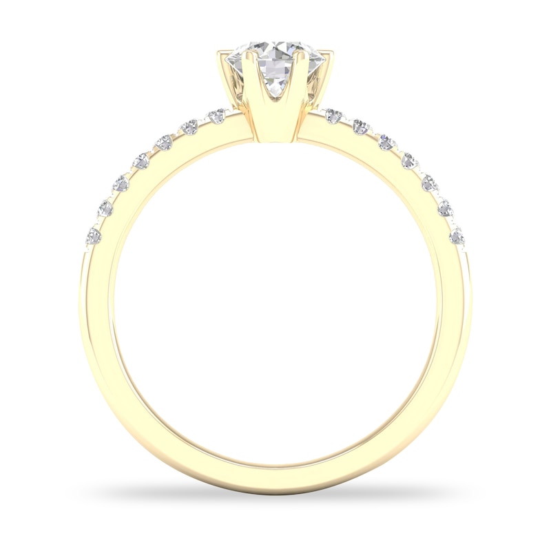 Main Image 2 of Diamond Ring 1/2 ct tw Round-cut 14K Yellow Gold