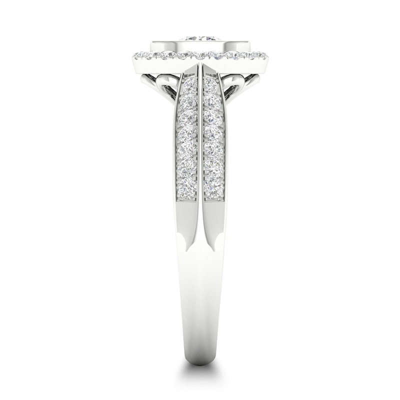 Main Image 2 of Diamond Engagement Ring 3/4 ct tw Round-cut 14K White Gold