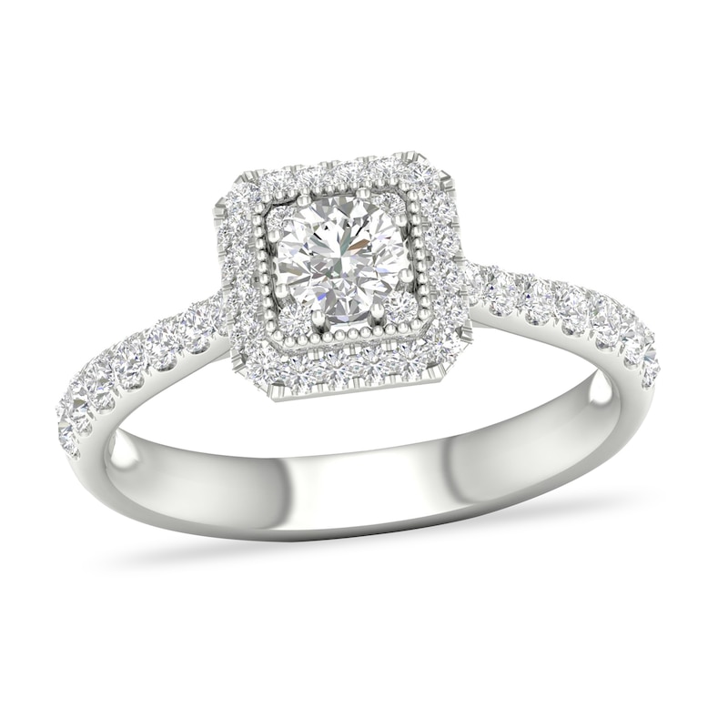Main Image 1 of Diamond Engagement Ring 3/4 ct tw Round-cut 14K White Gold
