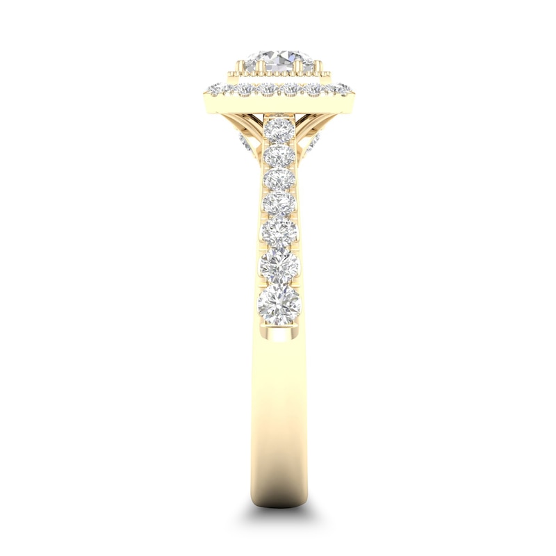 Diamond Ring 3/4 ct tw Round-cut 14K Yellow Gold