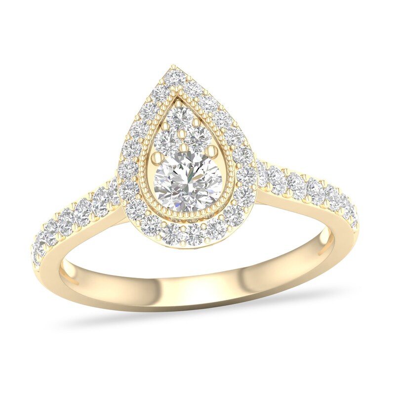 Main Image 1 of Diamond Ring 3/4 ct tw Round-cut 14K Yellow Gold