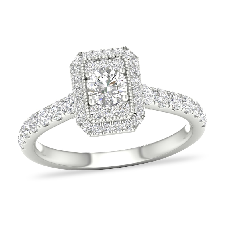 Main Image 1 of Diamond Engagement Ring 3/4 ct tw Round-cut 14K White Gold