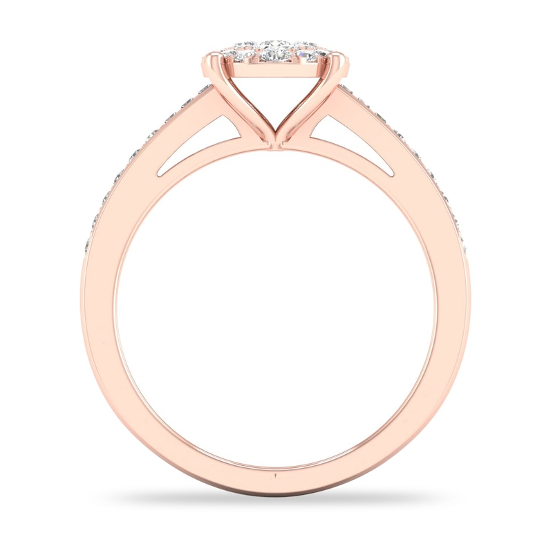 Main Image 2 of Diamond Ring 1/3 ct tw Round-cut 14K Rose Gold