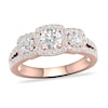 Thumbnail Image 0 of Diamond Ring 1-1/3 ct tw Round-cut 14K Rose Gold