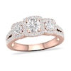 Thumbnail Image 1 of Diamond Ring 1-1/3 ct tw Round-cut 14K Rose Gold