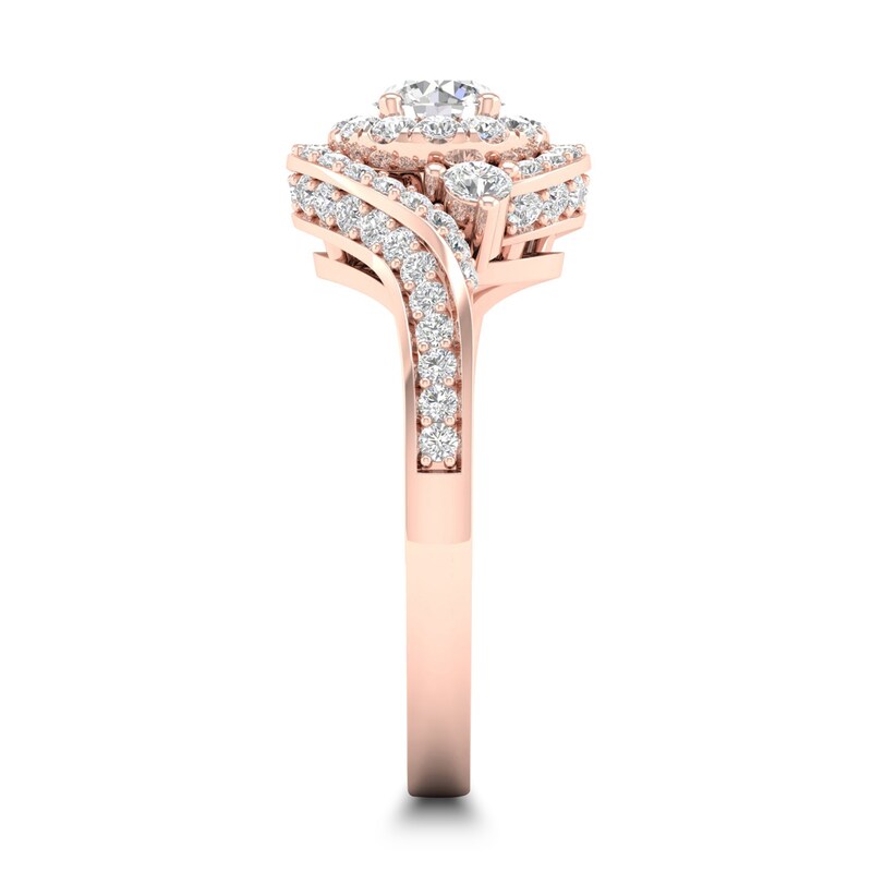 Main Image 3 of Diamond Ring 1 ct tw Round-cut 14K Rose Gold