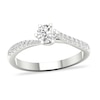 Thumbnail Image 1 of Diamond Engagement Ring 1/2 ct tw Round-cut 14K White Gold