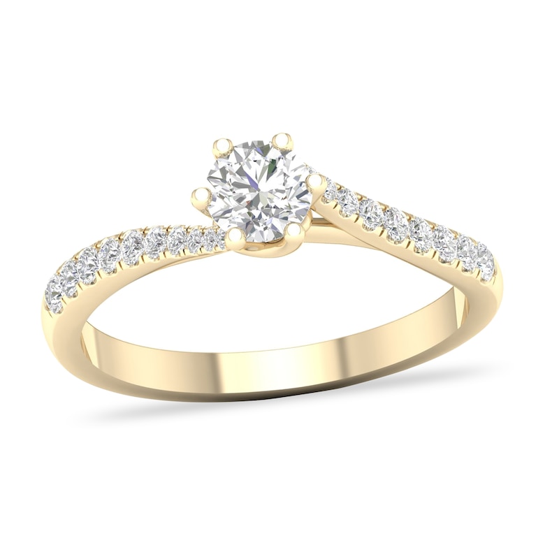 Main Image 1 of Diamond Ring 1/2 ct tw Round-cut 14K Yellow Gold