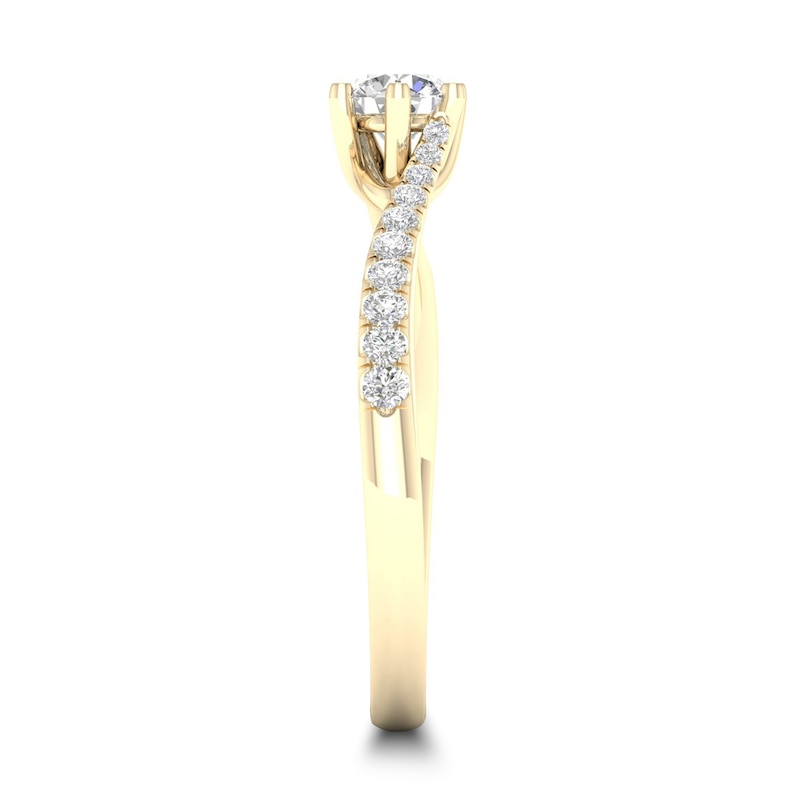 Diamond Ring 1/2 ct tw Round-cut 14K Yellow Gold