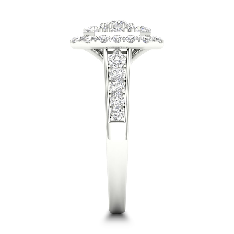 Main Image 2 of Diamond Engagement Ring 1 ct tw Round-cut 14K White Gold