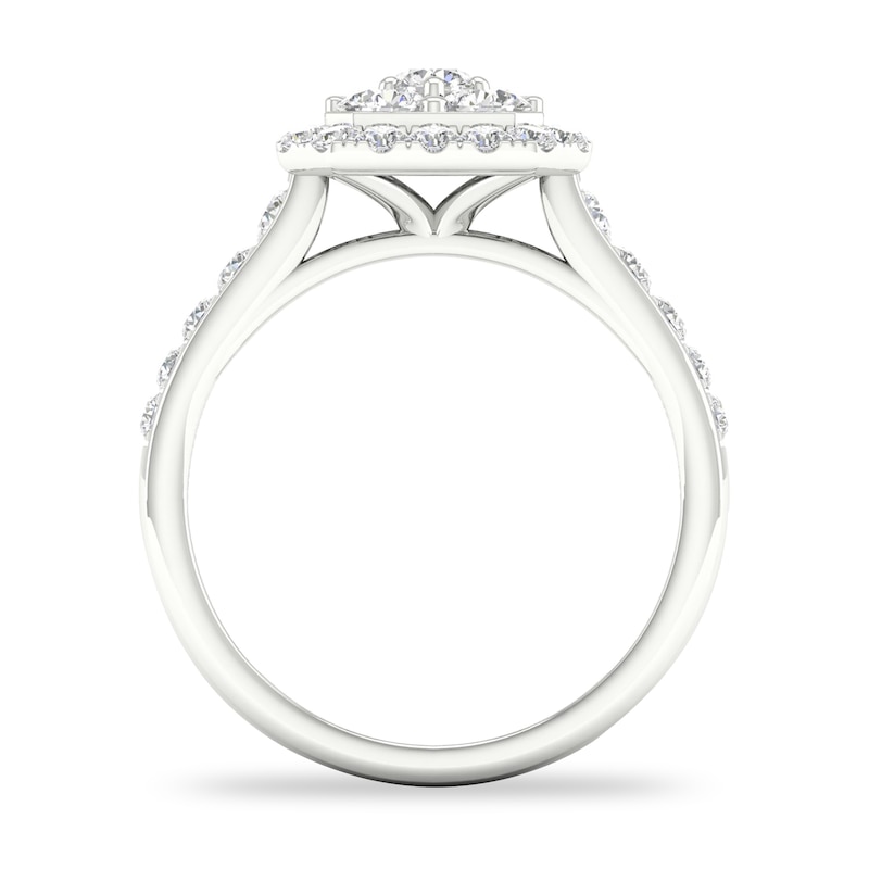 Main Image 3 of Diamond Engagement Ring 1 ct tw Round-cut 14K White Gold