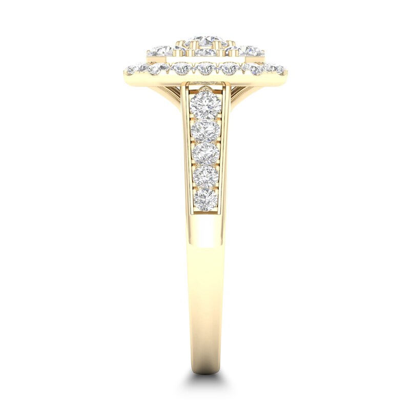 Main Image 3 of Diamond Ring 1 ct tw Round-cut 14K Yellow Gold