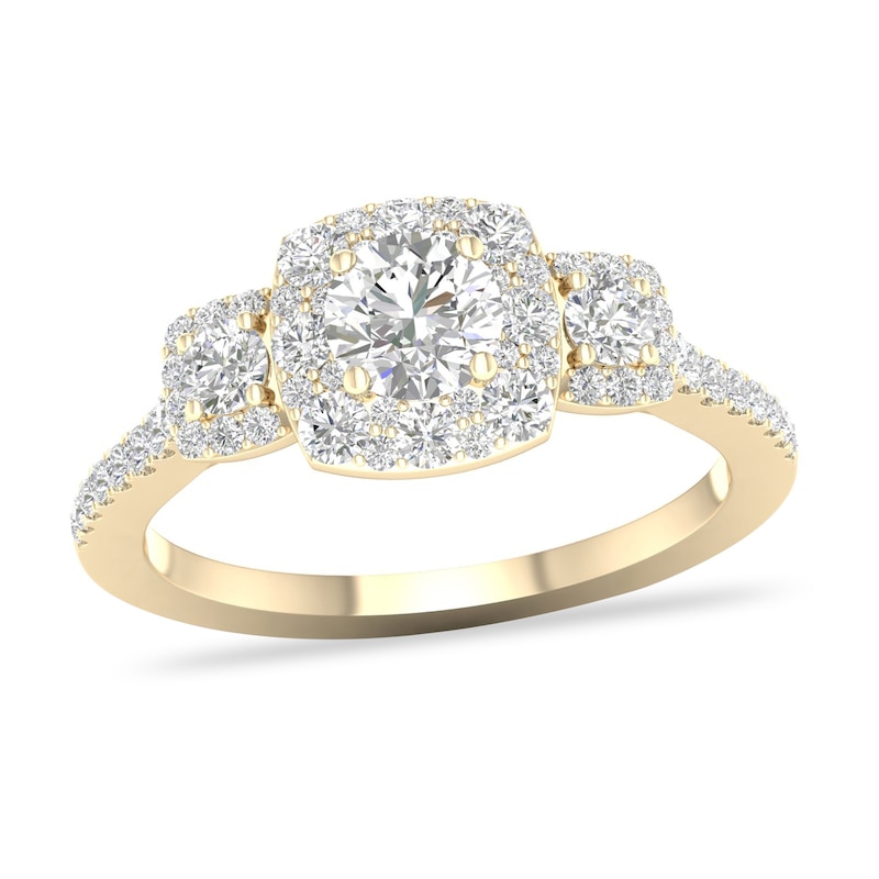 Main Image 1 of Diamond Ring 1 ct tw Round-cut 14K Yellow Gold