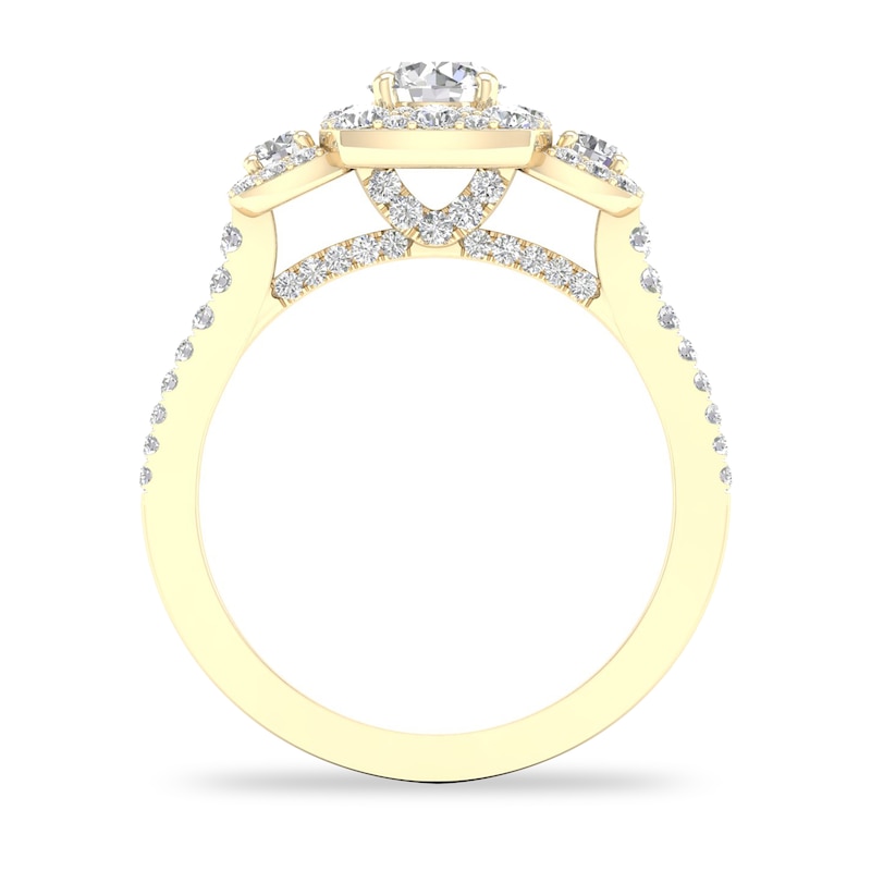 Main Image 2 of Diamond Ring 1 ct tw Round-cut 14K Yellow Gold
