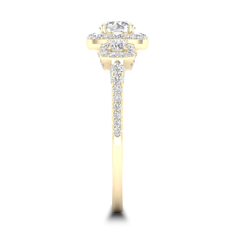 Main Image 3 of Diamond Ring 1 ct tw Round-cut 14K Yellow Gold