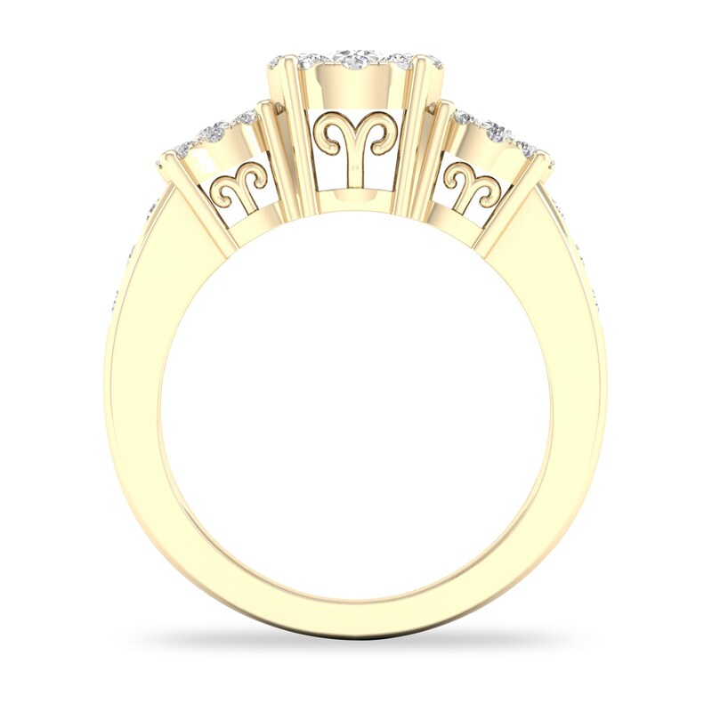 Main Image 2 of Diamond Ring 3/4 ct tw Round-cut 14K Yellow Gold