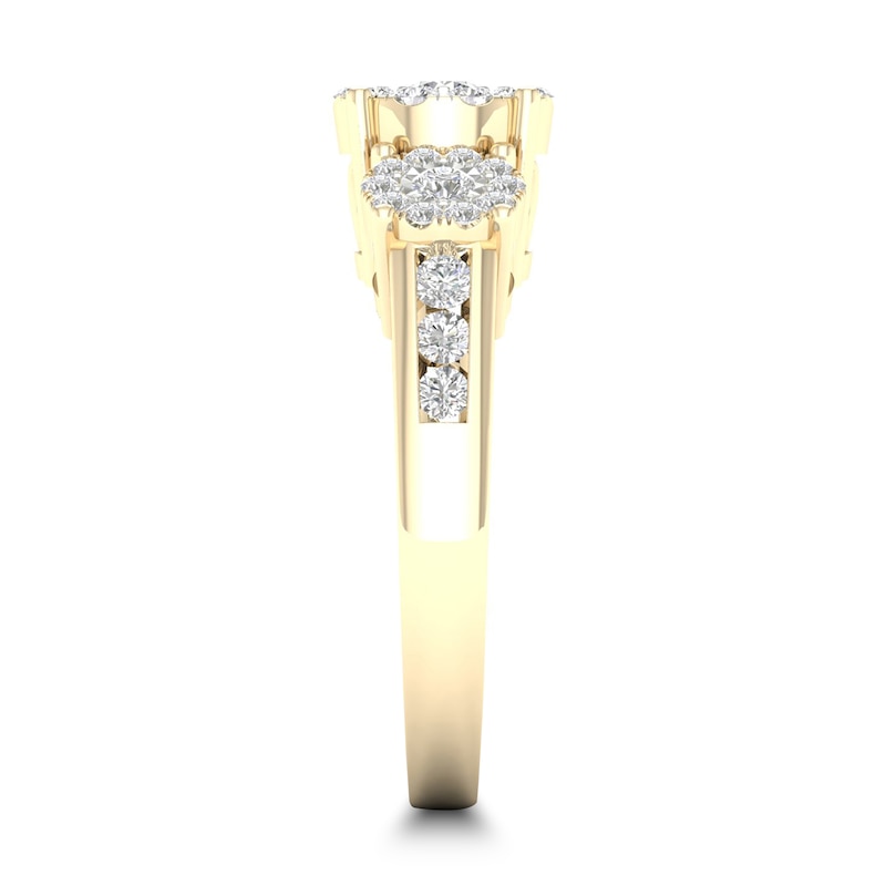 Main Image 3 of Diamond Ring 3/4 ct tw Round-cut 14K Yellow Gold