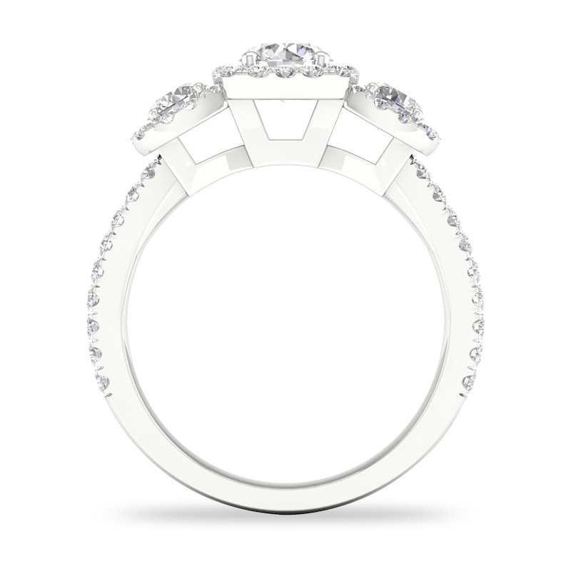 Main Image 3 of Diamond Engagement Ring 1-1/3 ct tw Round 14K White Gold