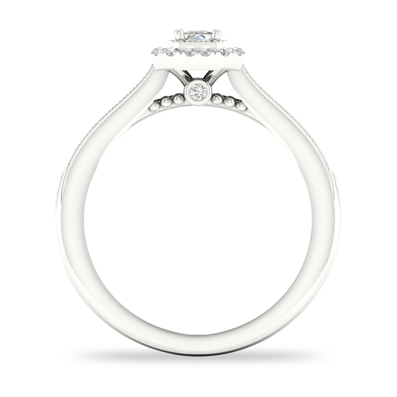 Main Image 3 of Diamond Ring 1/3 ct tw Emerald-cut 14K White Gold