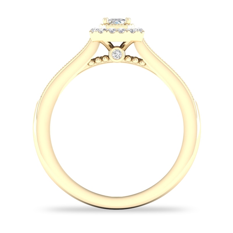 Main Image 2 of Diamond Ring 1/3 ct tw Emerald-cut 14K Yellow Gold