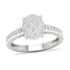 Thumbnail Image 0 of Diamond Ring 1/3 ct tw Baguette/Round-cut 14K White Gold