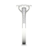 Thumbnail Image 1 of Diamond Ring 1/3 ct tw Baguette/Round-cut 14K White Gold