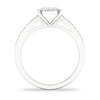 Thumbnail Image 3 of Diamond Ring 1/3 ct tw Baguette/Round-cut 14K White Gold