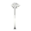 Thumbnail Image 2 of Diamond Ring 1/3 ct tw Pear-shaped/Round-cut 14K White Gold