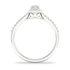Thumbnail Image 2 of Diamond Ring 1/3 ct tw Pear-shaped/Round-cut 14K White Gold