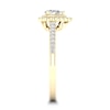 Thumbnail Image 3 of Diamond Ring 1/3 ct tw Pear-shaped/Round-cut 14K Yellow Gold