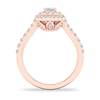 Thumbnail Image 1 of Diamond Ring 1 ct tw Emerald/Round-cut 14K Rose Gold