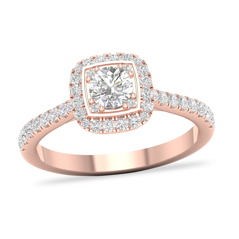 Main Image 1 of Diamond Ring 3/4 ct tw Round-cut 14K Rose Gold
