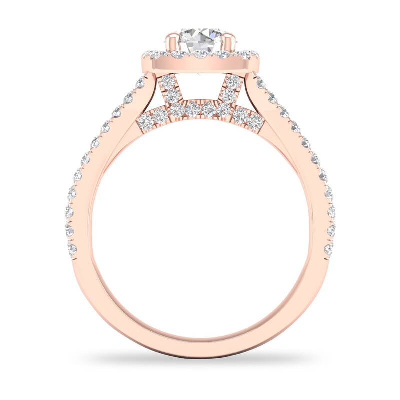 Main Image 2 of Diamond Ring 1-1/2 ct tw Round-cut 14K Rose Gold