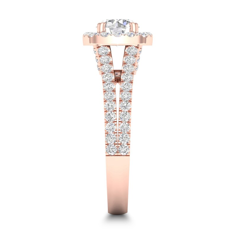 Main Image 3 of Diamond Ring 1-1/2 ct tw Round-cut 14K Rose Gold