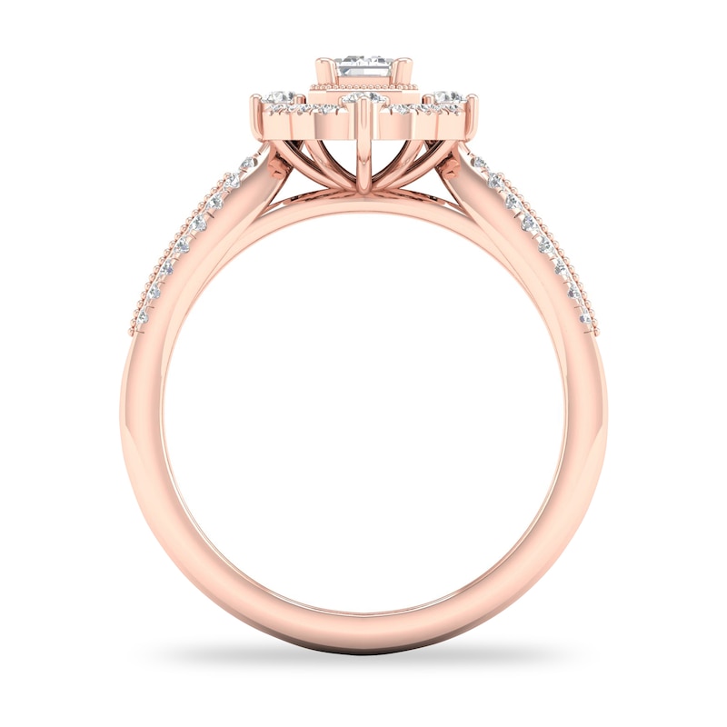 Main Image 2 of Diamond Ring 5/8 ct tw Round-cut 14K Rose Gold