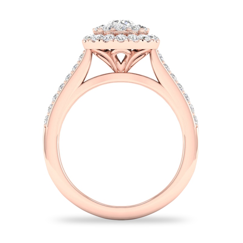 Main Image 2 of Diamond Ring 3/4 ct tw Round-cut 14K Rose Gold