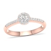 Thumbnail Image 1 of Diamond Ring 3/8 ct tw Round-cut 14K Rose Gold