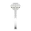 Thumbnail Image 2 of Diamond Engagement Ring 1 ct tw Emerald/Round-cut 14K White Gold