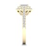 Thumbnail Image 3 of Diamond Ring 1 ct tw Emerald/Round-cut 14K Yellow Gold