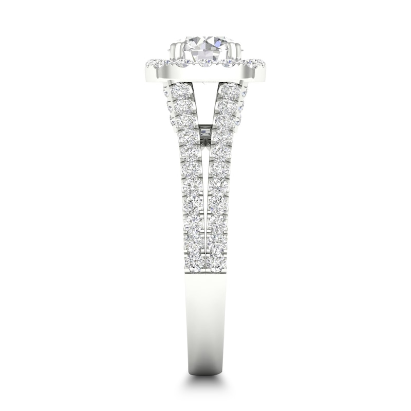 Main Image 2 of Diamond Engagement Ring 1-1/2 ct tw Round 14K White Gold