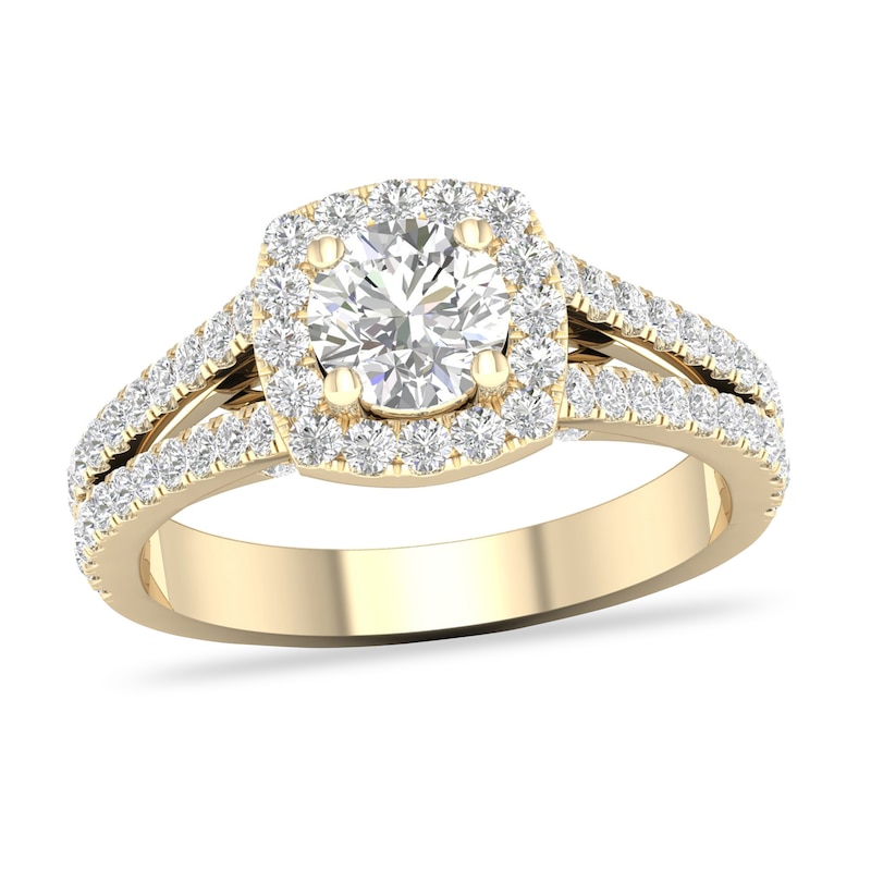 Main Image 1 of Diamond Ring 1-1/2 ct tw Round-cut 14K Yellow Gold