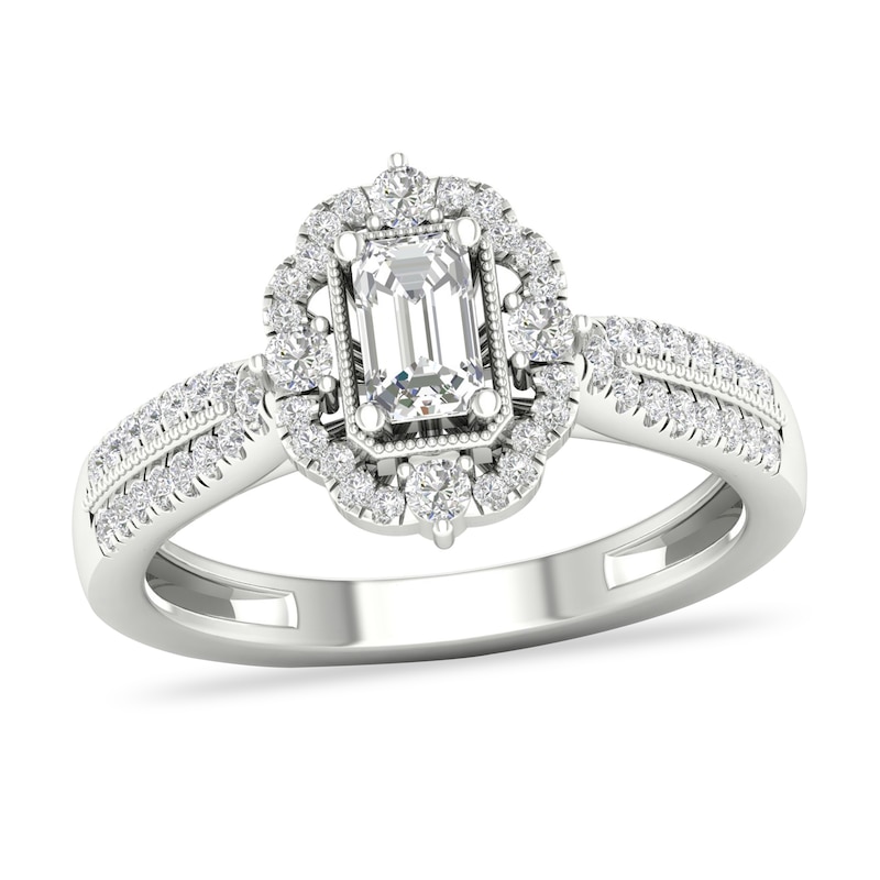 Main Image 1 of Diamond Engagement Ring 5/8 ct tw Round-cut 14K White Gold