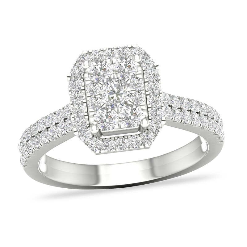 Main Image 1 of Diamond Engagement Ring 3/4 ct tw Round-cut 14K White Gold