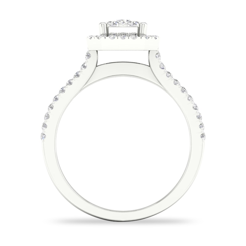 Diamond Ring 3/4 ct tw Round-cut 14K White Gold