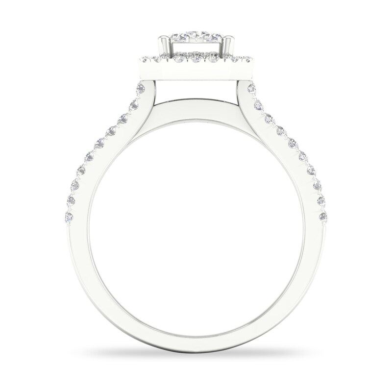 Diamond Engagement Ring 3/4 ct tw Round-cut 14K White Gold