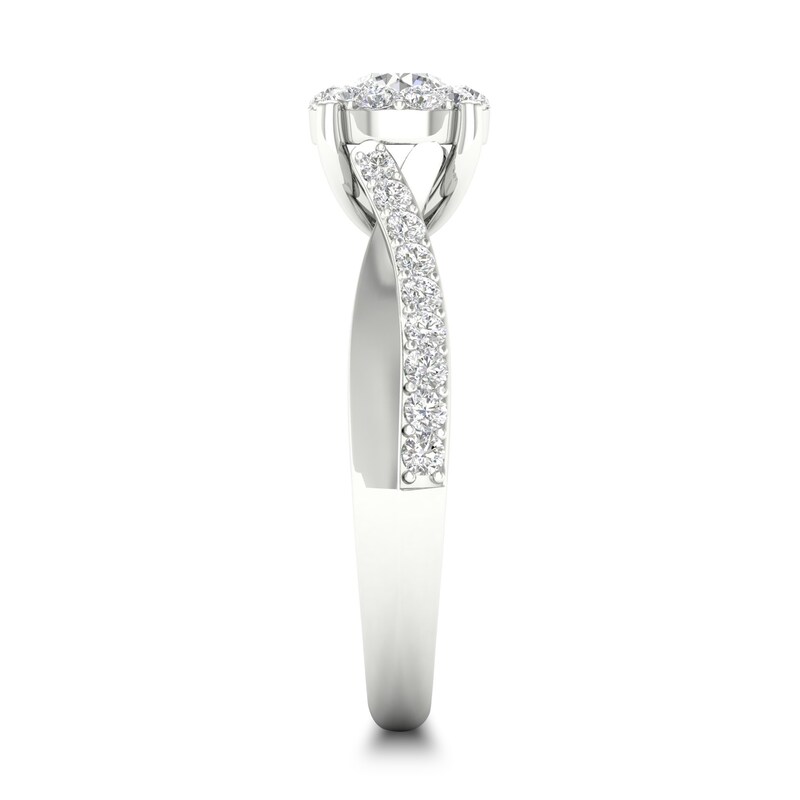 Main Image 2 of Diamond Engagement Ring 3/4 ct tw Round-cut 14K White Gold